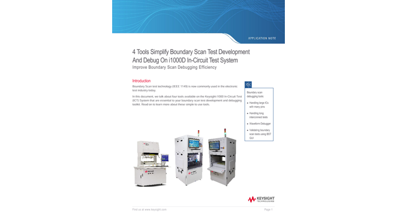 Simplify Boundary Scan Test Development and Debug